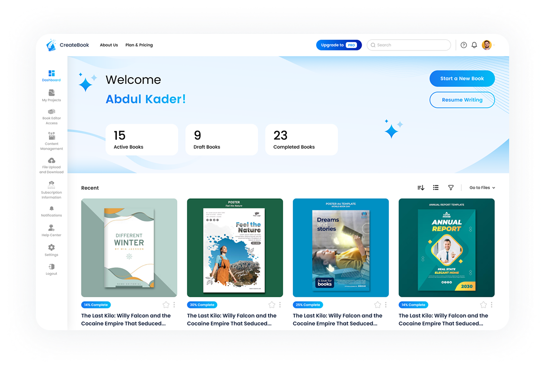 Book formatting and export features
